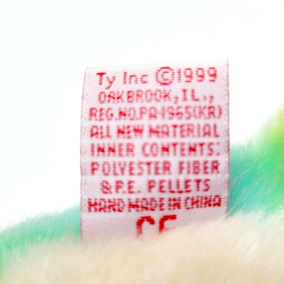 Vintage 1999 TY Beanie Buddy "Rainbow" the Chameleon - Picture 8 of 11